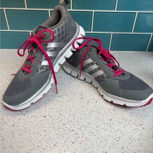Adidas Women's Speed Trainer 2.0 Gray/Silver  and Pink Running Shoes Size 9.5M